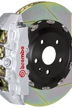 Brembo 04-11 612 Scaglietti Front GT BBK 6 Piston Cast 380x34 2pc Rotor Slotted Type-1-Silver Final Sale
