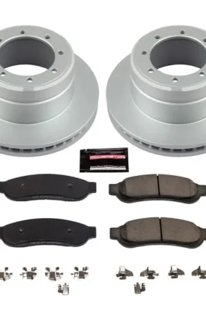 Cheap Power Stop 10-12 Ford F-350 Super Duty Rear Z17 Evolution Geomet Coated Brake Kit