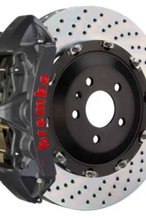 Top Pick Brembo 24+ BMW M30i/530i XDrive Front GT-S BBK 6 Piston Cast 380x34 2pc Rotor Drilled - Black HA