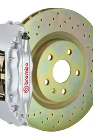 Sale Brembo 16+ Camaro LS/LT/SS Front GT BBK 6 Piston Cast 355x32 1pc Rotor Drilled-Silver