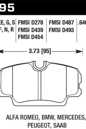 Direct From Factory Hawk 84-4/91 BMW 325 (E30) Blue 9012  Race Front Brake Pads