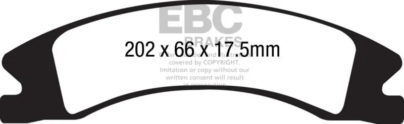 EBC 15+ Cadillac Escalade Ext/Esv 6.2 2WD Ultimax2 Front Brake Pads New Release