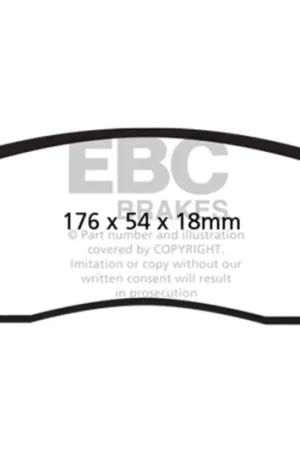 Original EBC 04-05 Infiniti QX56 5.6 Greenstuff Front Brake Pads