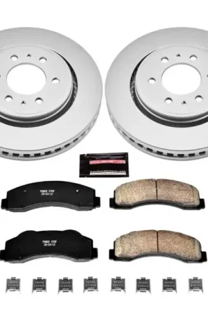 Power Stop 10-18 Ford Expedition Front Z17 Evolution Geomet Coated Brake Kit Best Price