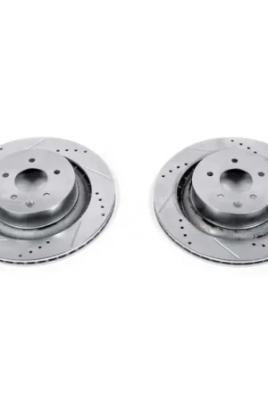 Power Stop 08-13 Infiniti G37 Rear Evolution Drilled & Slotted Rotors - Pair Discount