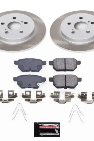 Bargain Power Stop 12-15 Toyota Prius Plug-In Rear Semi-Coated Rotor Kit