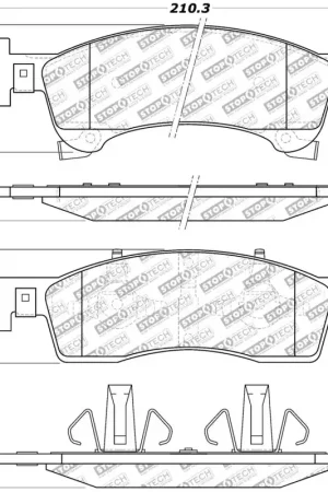 Trusted Brand StopTech Street Select Brake Pads - Rear