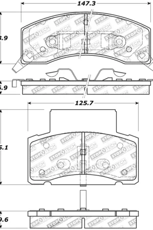 In Demand StopTech Sport Brake Pads w/Shims and Hardware