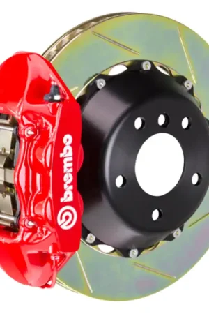 Best Price Brembo 15-18 M3 Excl CC Brakes Rr GT BBK 4Pis Cast 380x28 2pc Rotor Slotted Type1-Red