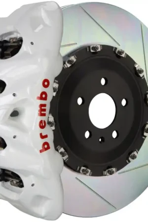 In Demand Brembo 21+ Sienna (XL40) Front GT BBK 6 Piston Cast 380x34 2pc Rotor Slotted Type-1- White