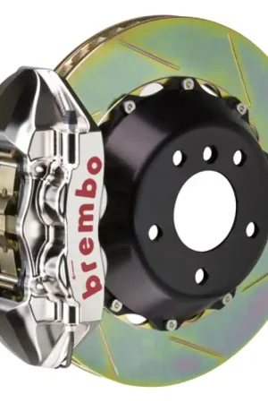 Holiday Sale Brembo 11-12 1M Rear GTR BBK 4 Piston Billet345x28 2pc Rotor Slotted Type-1- Nickel Plated