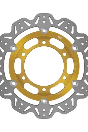 Express Delivery EBC 1992 Triumph Hinckley Daytona 750 3 cyl Front Left/Right Vee Floating Gold Rotor