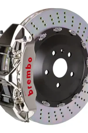 Today Only Brembo 14-20 F-Type S (Excl RWD) Fr GTR BBK 6Pist Billet 405x34 2pc Rotor Drilled-Nickel