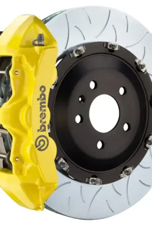Brembo 15-18 M3 (CC Brake Equipped) Fr GT BBK 6 Pist Cast 405x34 2pc Rotor Slotted Type3- Yellow Viral