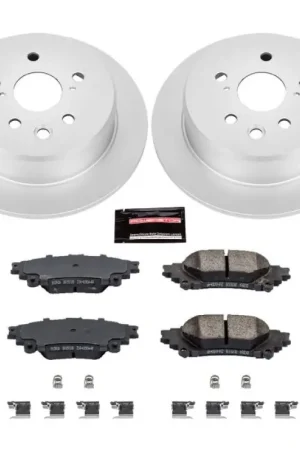 High Quality Power Stop 14-15 Lexus IS250 Rear Z17 Evolution Geomet Coated Brake Kit