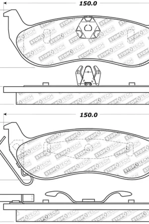 StopTech Sport Brake Pads w/Shims and Hardware - Front Fresh Stock