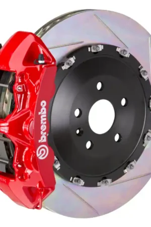 Top Pick Brembo 15+ RC-F/16-20 GS-F Front GT BBK 6 Piston Cast 405x34 2pc Rotor Slotted Type-1-Red