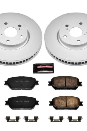 Same Day Shipping Power Stop 2006 Lexus GS300 Front Z17 Evolution Geomet Coated Brake Kit