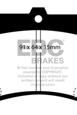 EBC 94-97 Ford Aspire 1.3 manual Ultimax2 Front Brake Pads Last Chance