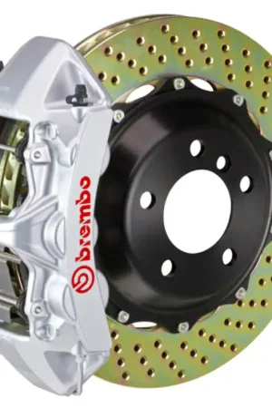 Brembo 12-14 328i (Excl. xDrive/M-Sport Brakes) Fr GT BBK 6 Pist Cast 355x32 2pc Rotor Drill-Silver Hot Picks