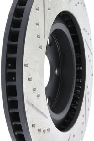 Bargain StopTech 5/93-98 Toyota Supra Turbo Left Front Slotted & Drilled Rotor