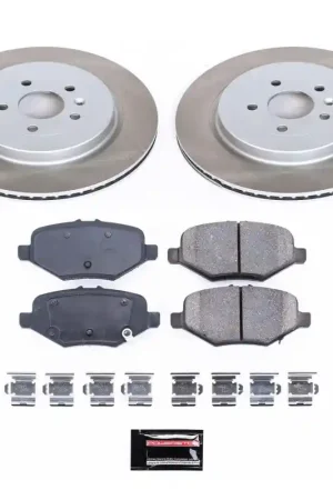 Fan Favorite Power Stop 13-19 Lincoln MKT Rear Semi-Coated Rotor Kit