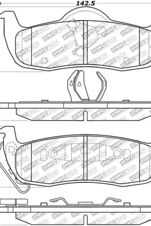 Exclusive Offer StopTech 05-10 Jeep Grand Cherokee Street Select Rear Brake Pads