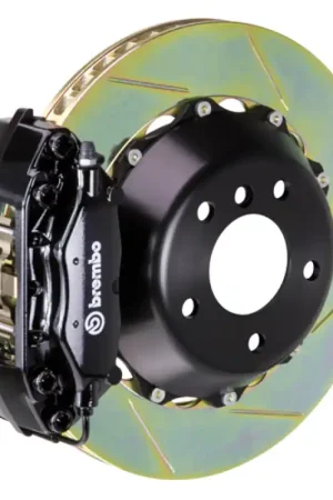 Brembo 97-04 Corvette C5 Rear GT BBK 4 Piston Cast 2pc 345x28 2pc Rotor Slotted Type-1-Black Direct From Factory