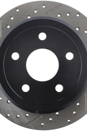 Big Sale StopTech Power Slot 07-13 Jeep Wrangler Rear Right Drilled & Slotted Rotor