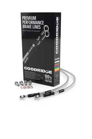 Goodridge 2008 H-D FLSTC Heritage Softail Classic (w/o ABS) Clear Rear Brake Line w/Clear Fittings Special Offer