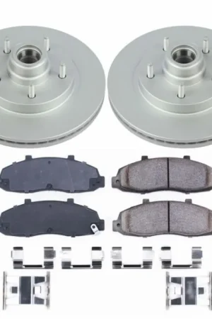 Markdown Power Stop 97-00 Ford F-150 Front Z17 Evolution Geomet Coated Brake Kit
