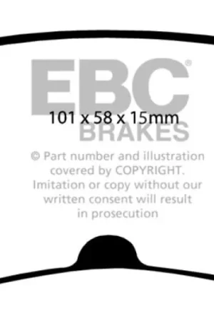 Best Choice EBC 06-10 Chrysler 300 Limited 3.5 4WD Greenstuff Rear Brake Pads