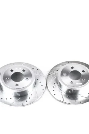 Last Chance Power Stop 05-19 Chrysler 300 Rear Evolution Drilled & Slotted Rotors - Pair