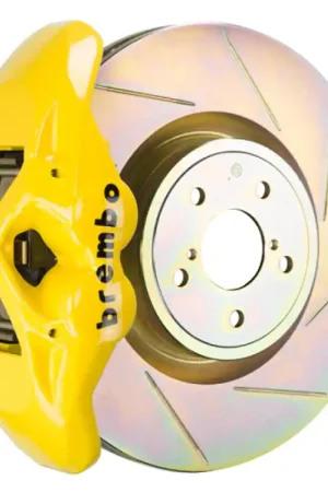 Bulk Order Brembo 15-21 WRX (VA) Front GT BBK 4 Piston Cast 326 x30 1pc Rotor Slotted Type-1- Yellow