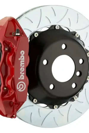 Brembo 20+ Gladiator Rear GT BBK 4 Piston Cast 380x28 2pc Rotor Slotted Type-3-Red Secure Checkout