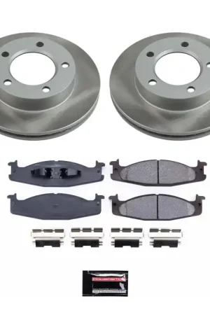 Trending Power Stop 94-96 Ford F-150 Front Semi-Coated Rotor Kit