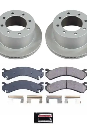 Place Order Power Stop 07-10 GMC Sierra 3500 HD Rear Semi-Coated Rotor Kit