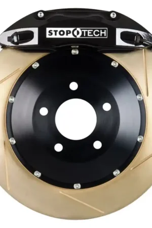 StopTech 95-98 Nissan Skyline GT-R Front BBK Black ST-40 Caliper 355x32 Zinc Slotted Rotor Special Discount