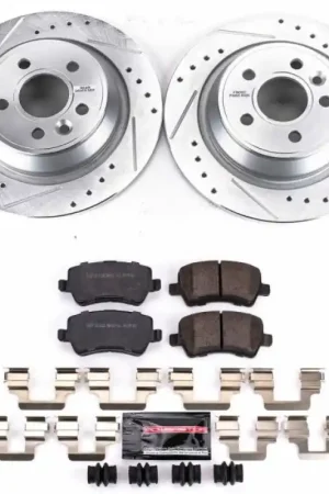 Same Day Shipping Power Stop 12-15 Land Rover Range Rover Evoque Rear Z23 Evolution Sport Brake Kit