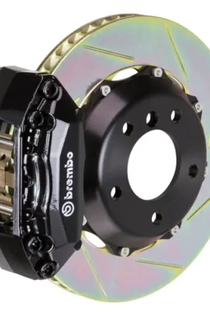 Brembo 00-06 Celica Front GT BBK 4 Piston Cast 2pc 328x28 2pc Rotor Slotted Type1-Black Fast Shipping