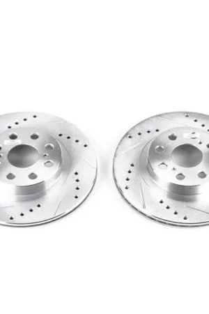 Power Stop 00-05 Toyota MR2 Spyder Rear Evolution Drilled & Slotted Rotors - Pair Limited Time