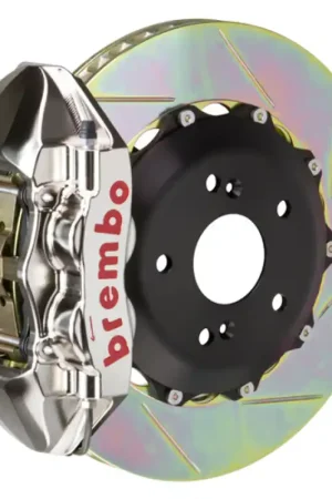 Brembo 99-05 S2000 Rear GTR BBK 4 Piston Billet328x28 2pc Rotor Slotted Type-1- Nickel Plated Warranty Included