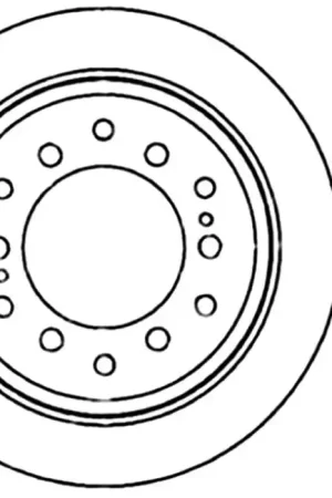 StopTech 01-07 Toyota Sequoia/03-09 4 Runner / 03-09 Lexus GX470 Slotted Left Rear CRYO-STOP Rotor Special Offer