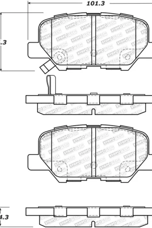 Factory Price StopTech 13-17 Mitsubishi Outlander Sport Street Select Rear Brake Pads