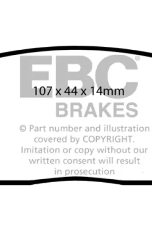 Instant Buy EBC 02-03 Infiniti G20 2.0 Redstuff Rear Brake Pads