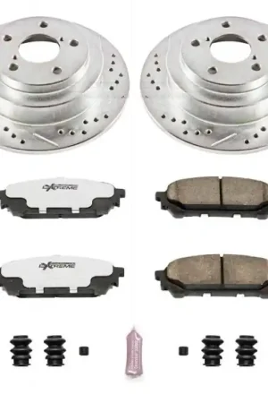 In Demand Power Stop 05-06 Saab 9-2X Rear Z26 Street Warrior Brake Kit