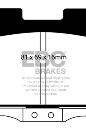 EBC 94-96 Dodge Stealth 3.0 4WD Redstuff Rear Brake Pads One Day Deal