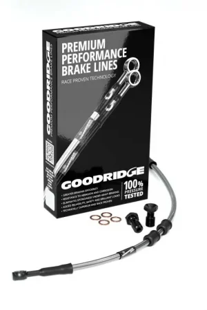Direct From Manufacturer Goodridge 14-17 HD FXDWG (w/ABS) +6in Clear Brake Line Kit w/Stainless Steel Fittings