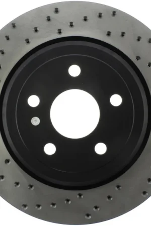 Hassle-Free Returns StopTech Sport Cross Drilled Brake Rotor - Front Left