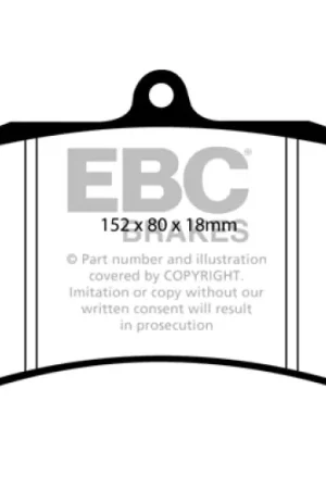 EBC Brakes Redstuff Ceramic Brake Pads Premium